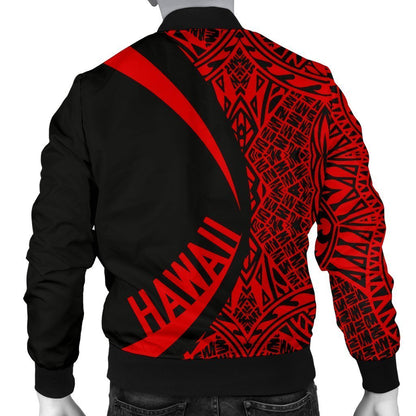 Hawaii Coat Of Arm Polynesian Men's Bomber Jacket - PL01-BOMBER JACKETS (P)-PL8386-Men's Bomber Jacket-S-White-Vibe Cosy™