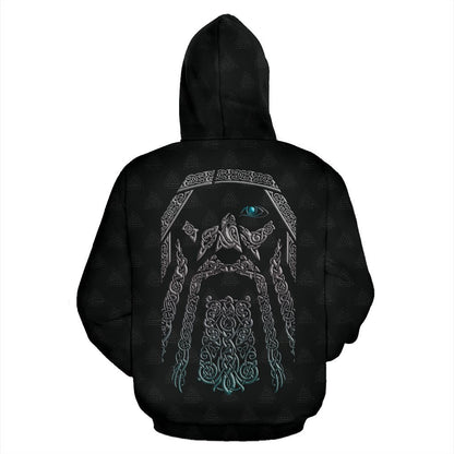 Odin (Wutan) - Viking Valhalla Hoodie A7-ALL OVER PRINT HOODIES (P)-HP Arts-Hoodie-S-Black-Vibe Cosy™