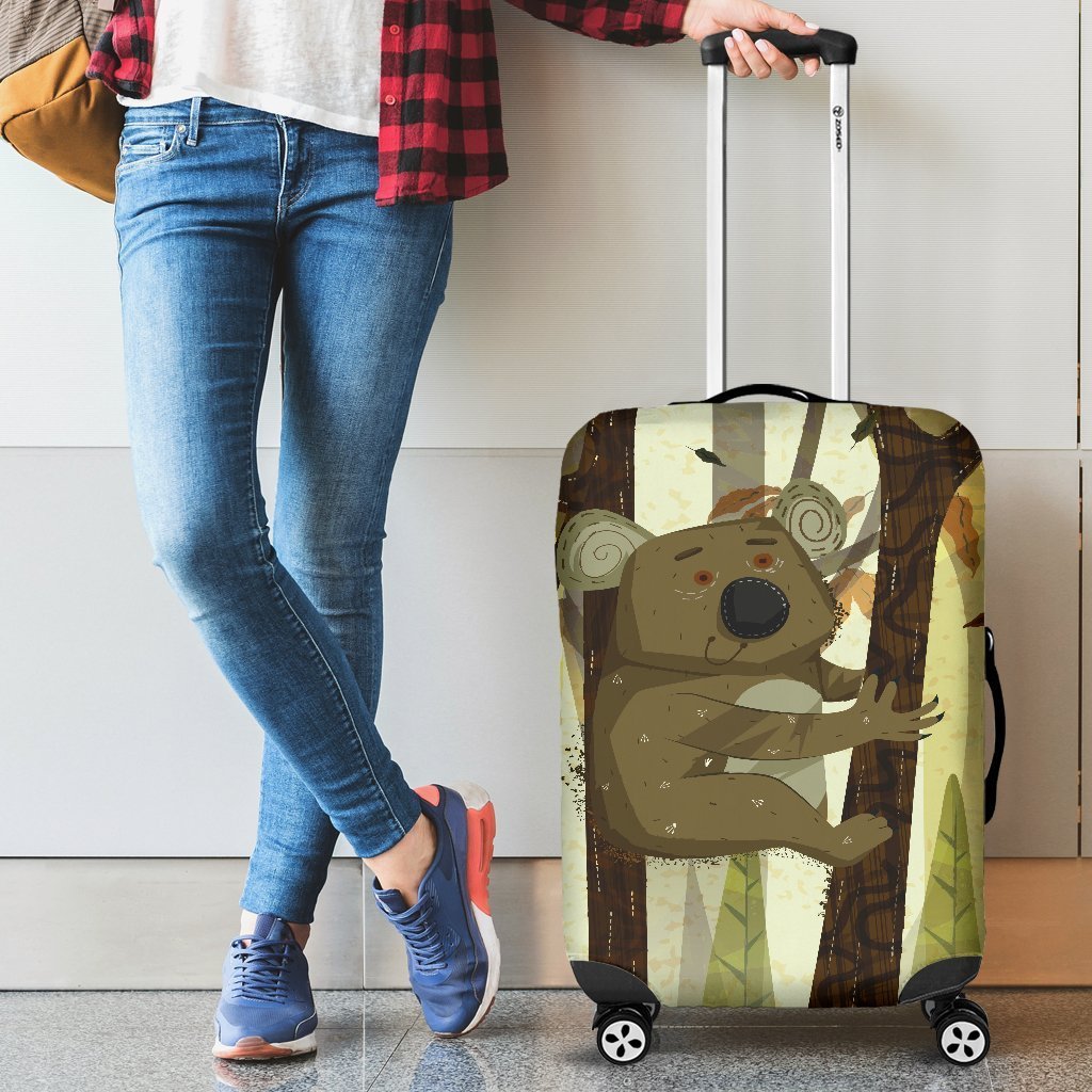 Australia Koala Luggage Cover 04 k7-LUGGAGE COVERS-HP Arts-Luggage Covers - Australia Koala Luggage Cover 04 K2-Small 18-22 in / 45-55 cm-Vibe Cosy™
