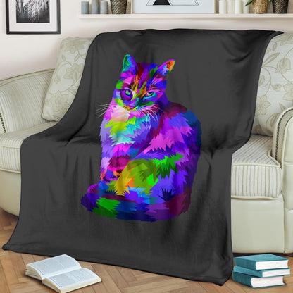 Gatto e Nero-Amaze Style™-Premium BlanketGatto e Nero-Youth (56 x 43 inches / 140 x 110 cm)-Vibe Cosy™