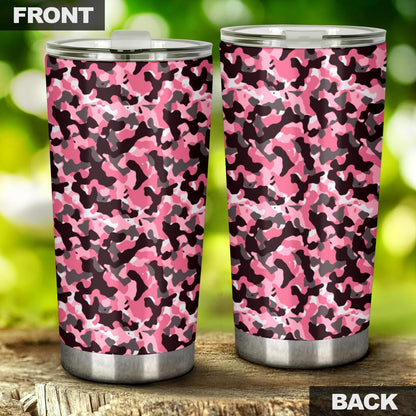Tumbler Camouflage Pink-Amaze Style™-Tumbler - Tumbler Camouflage Pink-20oz Large-Vibe Cosy™