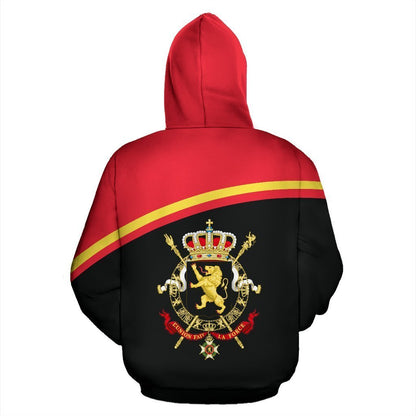 Belgium All Over Hoodie - Curve Version - BN04-Apparel-HD09-Hoodie-S-Vibe Cosy™