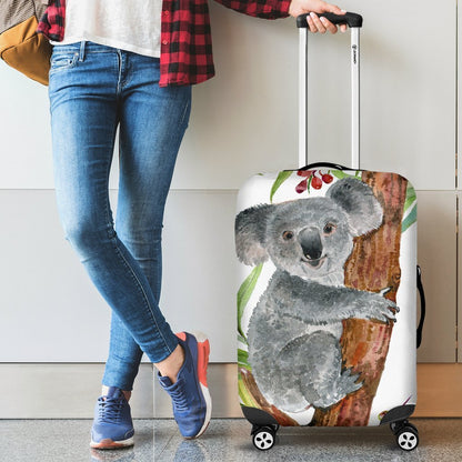 Australia Koala Luggage Cover 03 k7-LUGGAGE COVERS-HP Arts-Luggage Covers - Australia Koala Luggage Cover 03 K2-Small 18-22 in / 45-55 cm-Vibe Cosy™