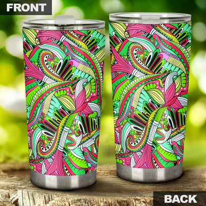 Funky Patterns (Rainbow) - Travel Tumbler-Amaze Style™-Tumbler - Funky Patterns (Rainbow) - Travel Tumbler-20oz Large-Vibe Cosy™