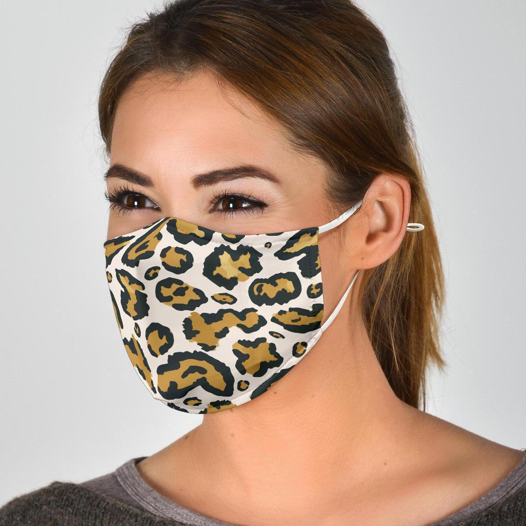 Cheetah Print Face Mask-Amaze Style™-Face Mask - Cheetah Print Face Mask-Adult Mask + 2 FREE Filters (Age 13+)-Vibe Cosy™