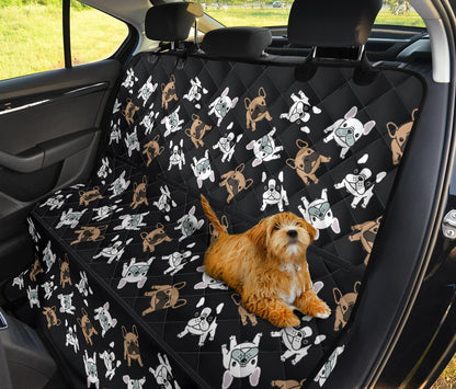 Piccoli Bulldog/ Nero-Amaze Style™-Pet Seat Cover - Piccoli Bulldog/ Nero-Regular (Cars / SUVs)-Vibe Cosy™