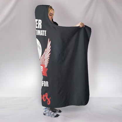 Custom Hoodie Blanket - Wolf Life-6teenth World™-Hooded Blanket-Youth 60"x45"-Vibe Cosy™