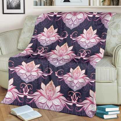 Ombre Lotus (Eclipse) - Throw Blankets-Amaze Style™-Premium BlanketOmbre Lotus (Eclipse) - Throw Blankets-Youth (56 x 43 inches / 140 x 110 cm)-Vibe Cosy™