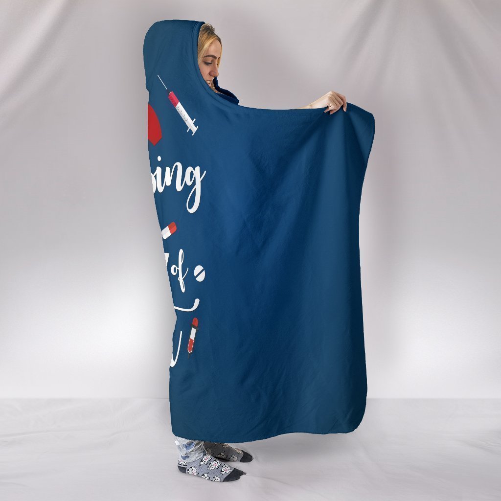 Custom Hoodie Blanket - Nursing Works-6teenth World™-Hooded Blanket-Youth 60"x45"-Vibe Cosy™