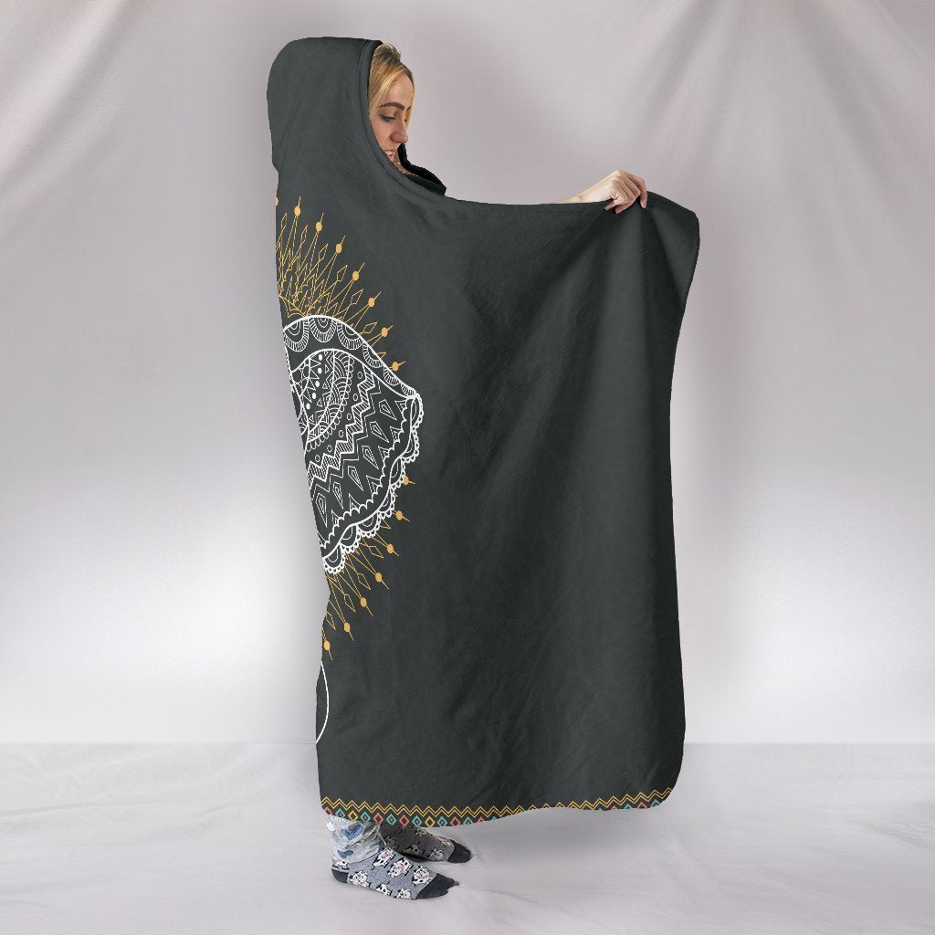 Custom Hoodie Blanket _ Elephant Love-6teenth World™-Hooded Blanket-Youth 60"x45"-Vibe Cosy™