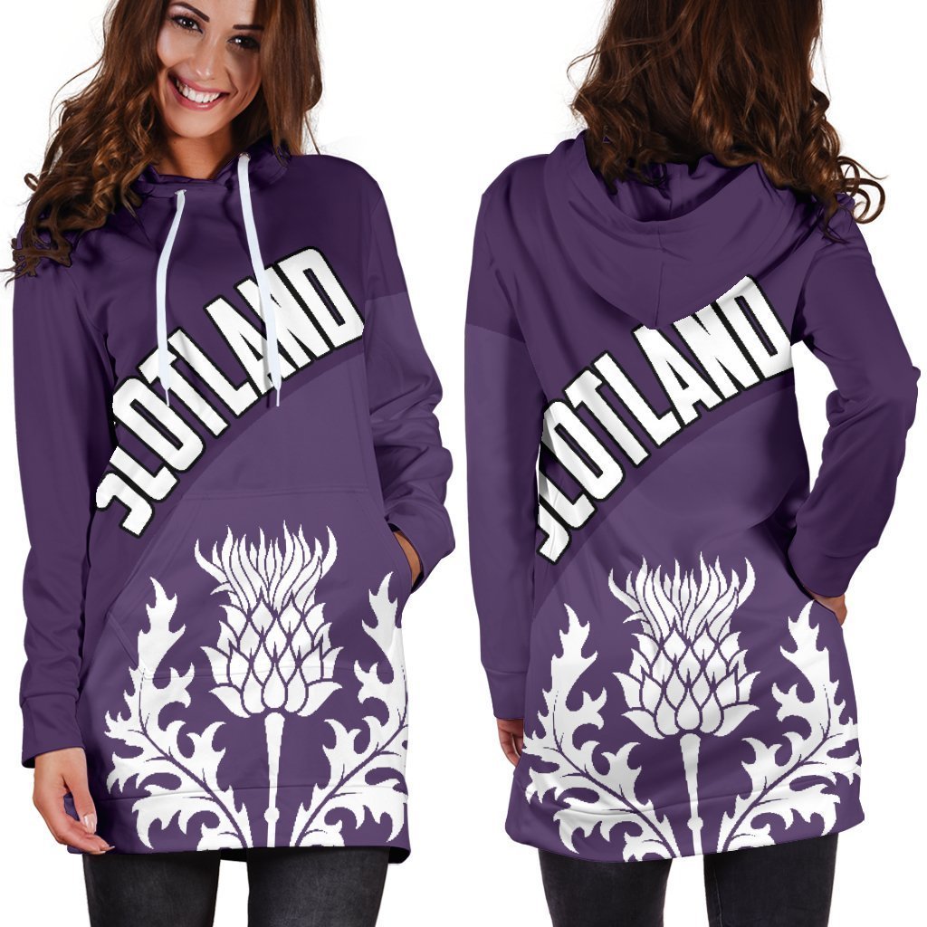 Scotland Hoodie Dress Wave Purple-Apparel-HD09-Hoodie Dress-S-Vibe Cosy™