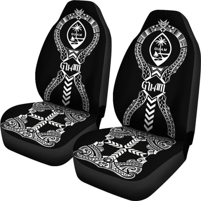 Guam Car Seat Covers - Polynesian Tribal - BN04-CAR SEAT COVERS-Polynesian Print-Guam-Universal Fit-Black-Vibe Cosy™