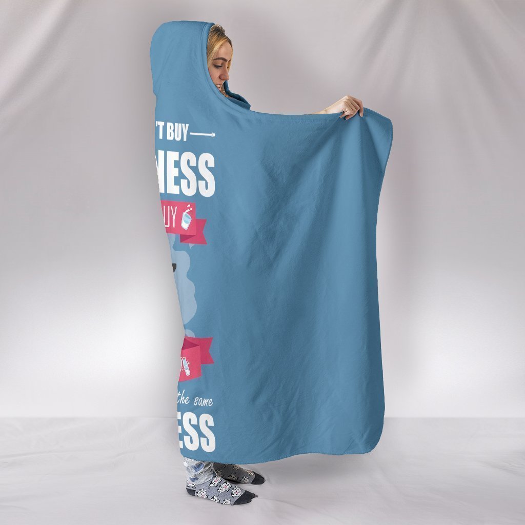 Custom Hoodie Blanket - Happiness Cow-6teenth World™-Hooded Blanket-Youth 60"x45"-Vibe Cosy™
