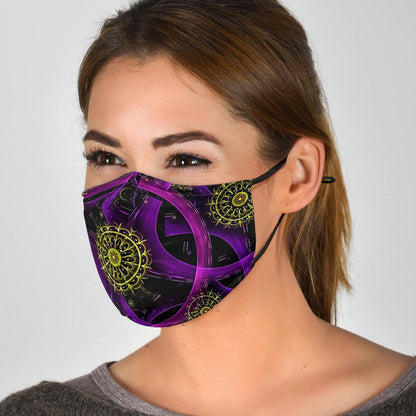 Purple Circle-Amaze Style™-Face Mask - Purple Circle-Adult Mask + 2 FREE Filters (Age 13+)-Vibe Cosy™