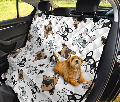 Piccoli Bulldog/Bianco-Amaze Style™-Pet Seat Cover - Piccoli Bulldog/Bianco-Regular (Cars / SUVs)-Vibe Cosy™