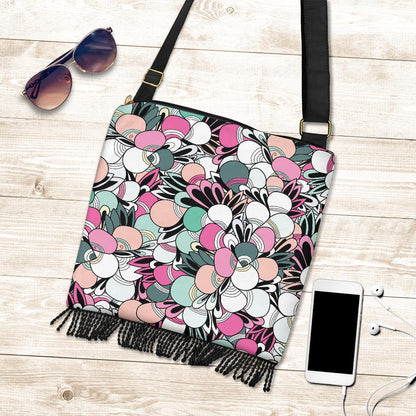 Funky Patterns in Candy - Crossbody Boho Bag-Amaze Style™-Crossbody Boho Handbag - Funky Patterns in Candy - Crossbody Boho Bag-One Size-Vibe Cosy™