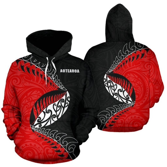 Aotearoa Rugby Fern Hoodie PL-Apparel-PL8386-Hoodie-S-Vibe Cosy™