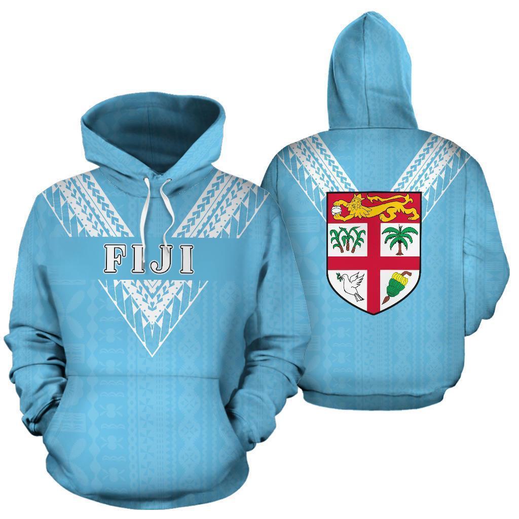Fiji All Over Zip-Up Hoodie - Flag Color Sailor Style - BN01-Apparel-Khanh Arts-Hoodie-S-Vibe Cosy™