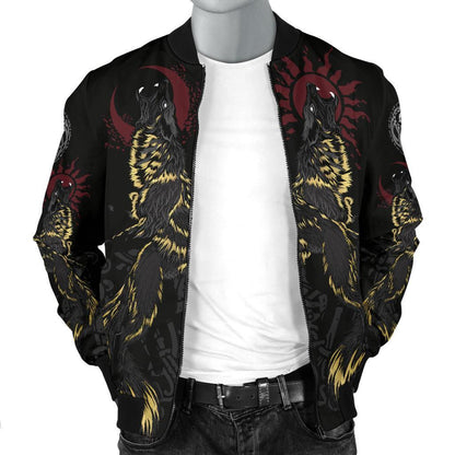 Vikings - The Wolves Skoll and Hati-Apparel-HP Arts-Hoodie-S-Vibe Cosy™