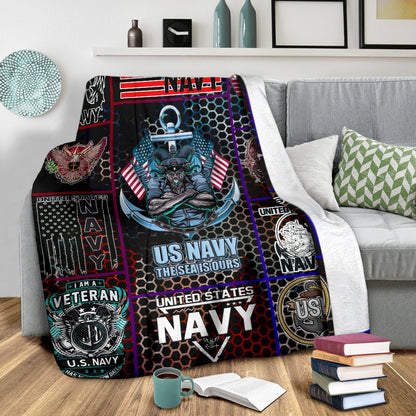 US Navy 3D All Over Printed Blanket