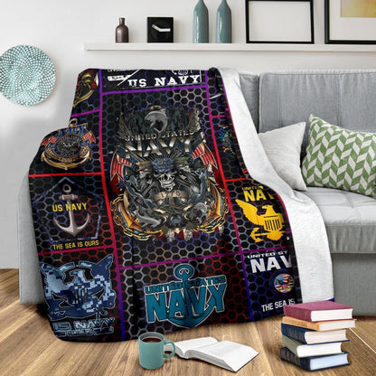 US Navy 3D All Over Printed Blanket