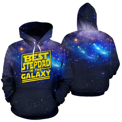 Father's Day for the Best stepdad in galaxy 3D All Over Printed Shirts For Men and Women TT090302-Apparel-TT-Hoodie-S-Vibe Cosy™