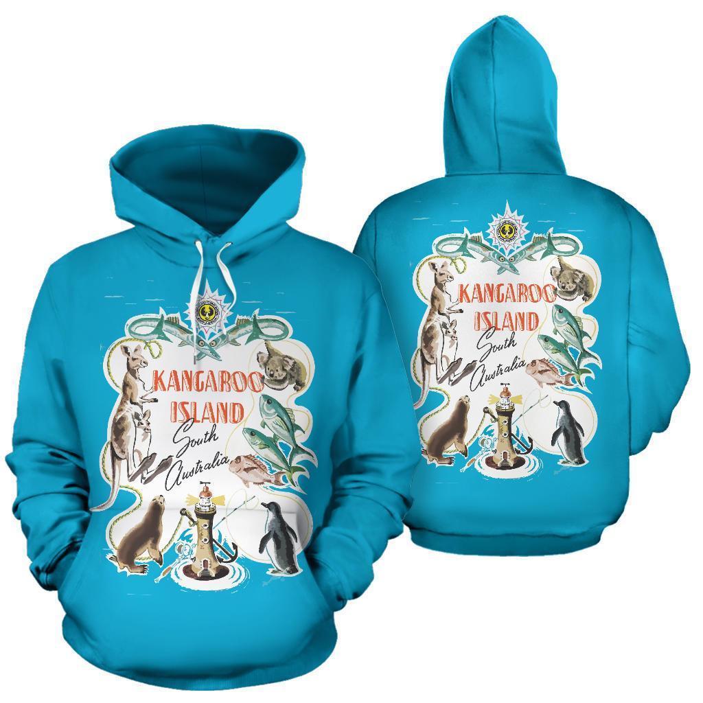 Australia Kangaroo Island Hoodie NNK 1418-Apparel-NNK-Hoodie-S-Vibe Cosy™