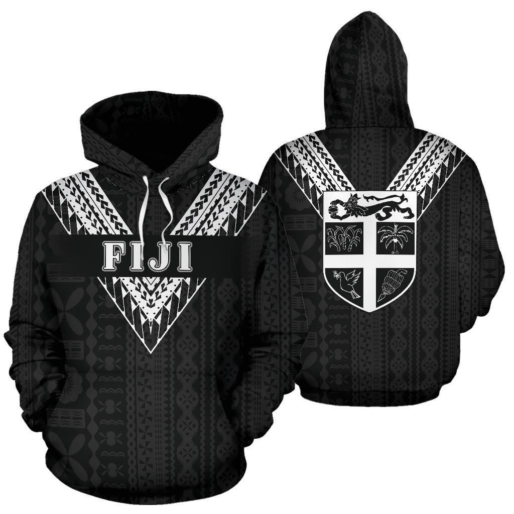 Fiji All Over Zip-Up Hoodie - White Sailor Style - BN01-Apparel-Khanh Arts-Hoodie-S-Vibe Cosy™