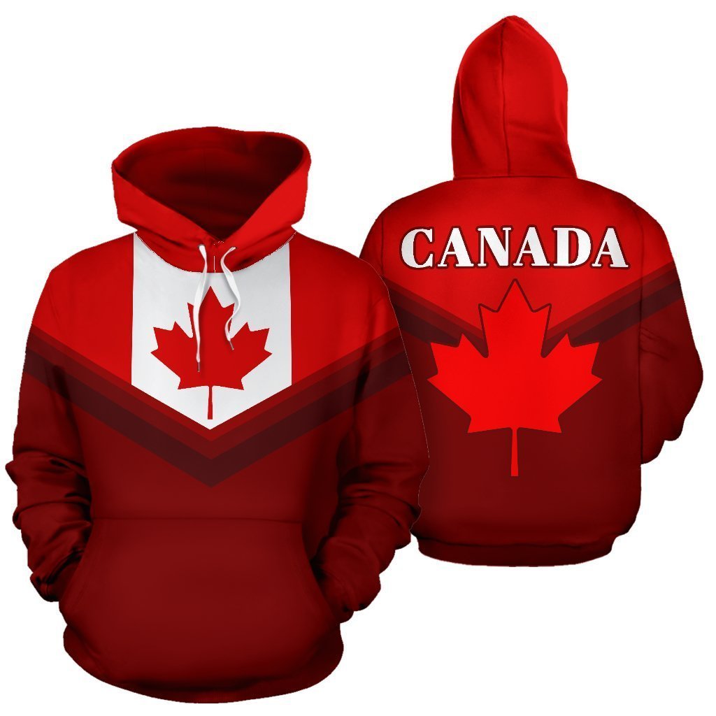 Canada Flag Always In Me Hoodie PL-Apparel-PL8386-Hoodie-S-Vibe Cosy™