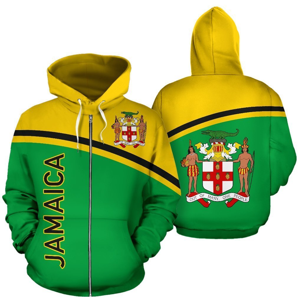 Jamaica All Over Hoodie - Curve Version - BN04-Apparel-Phaethon-Zip Hoodie-S-Vibe Cosy™