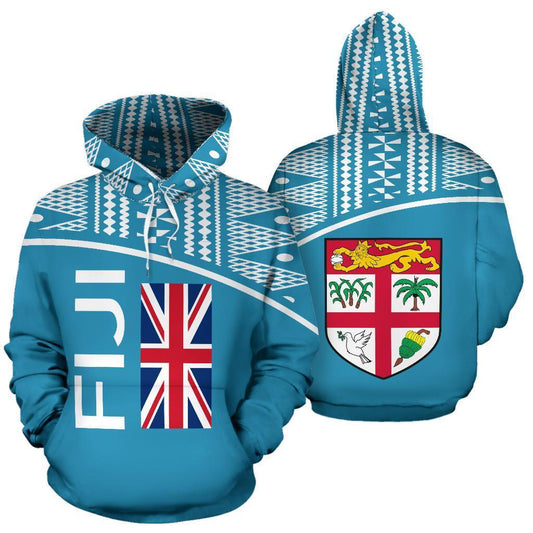 Fiji All Over Hoodie - Polynesia Curve Style - BN09-Apparel-Khanh Arts-Hoodie-S-Vibe Cosy™