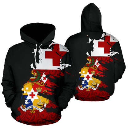 Tonga Hoodie Painting Polynesian Hoodie NNK1204-Apparel-NNK-Hoodie-S-Vibe Cosy™