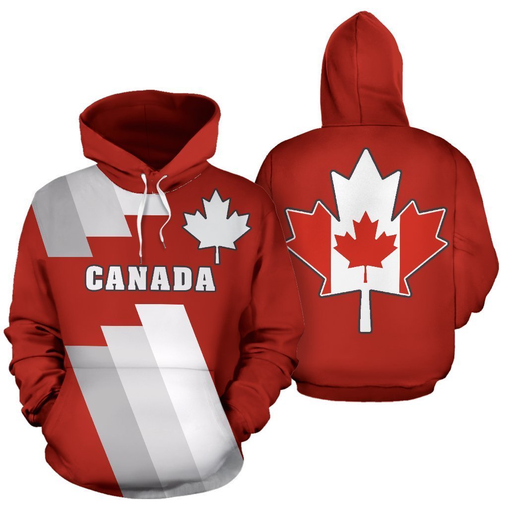 Canada Maple Leaf Hoodie - Line PL-Apparel-PL8386-Hoodie-S-Vibe Cosy™