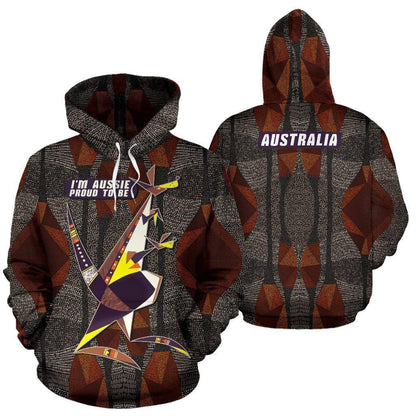 I'm Aussie - Proud to be All Over Print Hoodie - NNK1427-Apparel-NNK-Hoodie-S-Vibe Cosy™