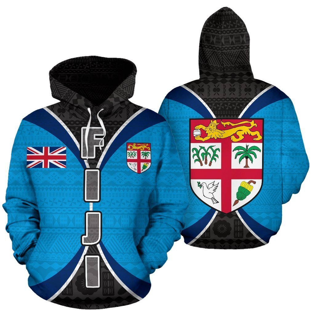 Fiji All Over Zip-Up Hoodie - Impact Version - BN09-Apparel-Khanh Arts-Hoodie-S-Vibe Cosy™
