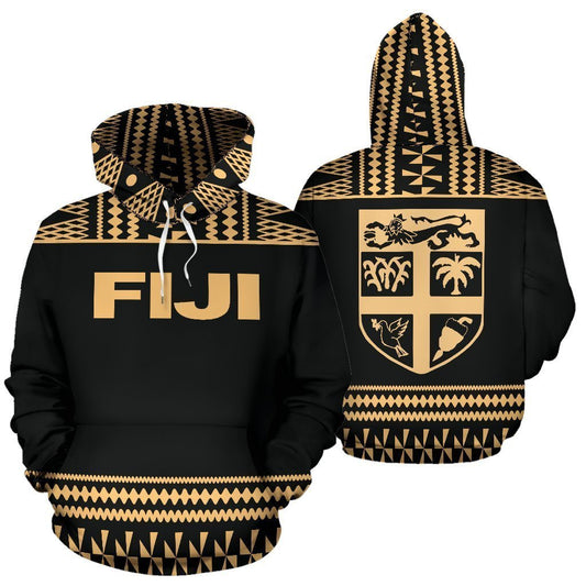 Fiji Tapa All Over Hoodie - BN09-Apparel-Khanh Arts-Hoodie-S-Vibe Cosy™