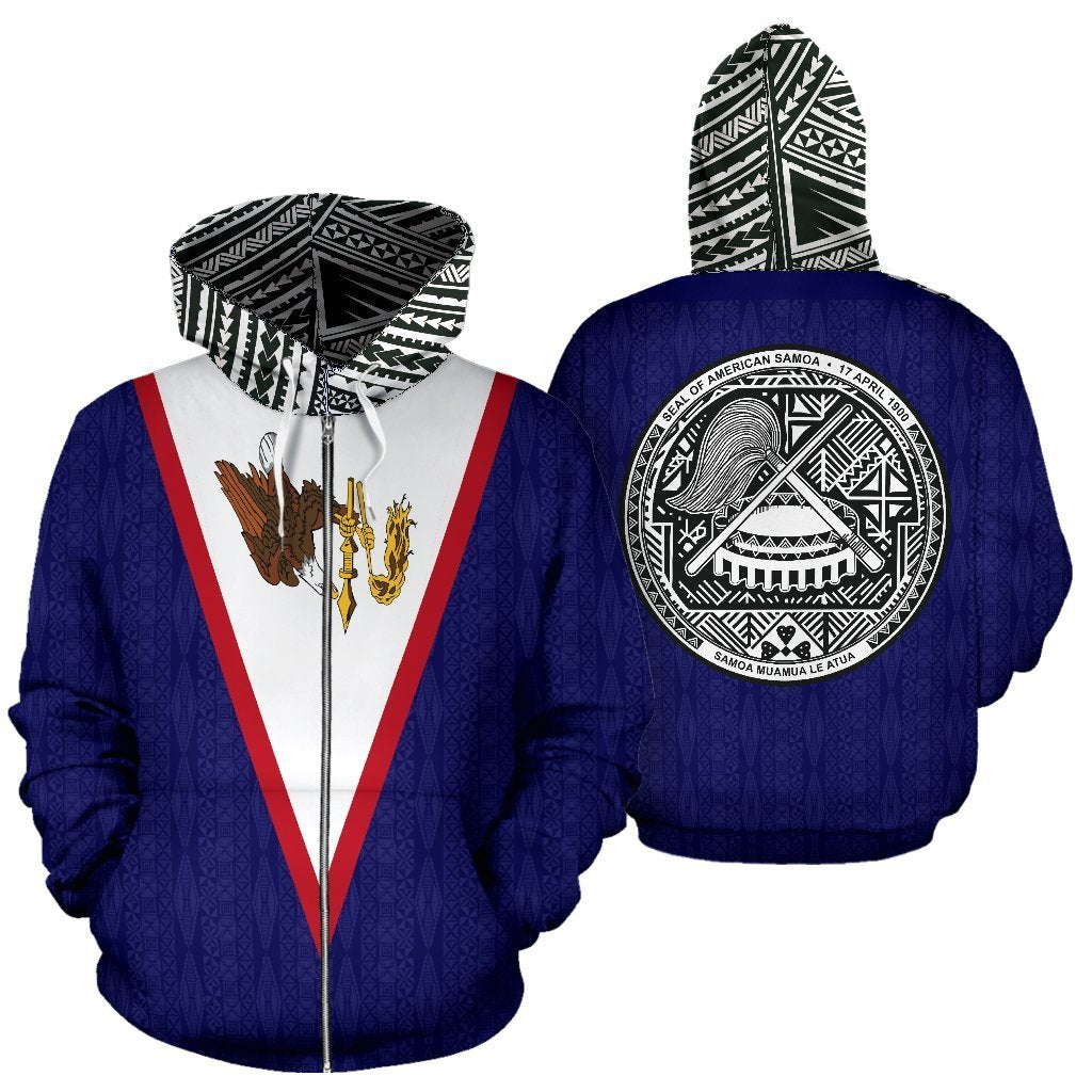 American Samoa All Over Hoodie - Polynesian Over Hood - BN09-ALL OVER PRINT HOODIES (P)-Phaethon-Zip-Up Hoodie-S-Vibe Cosy™