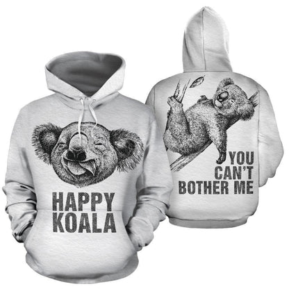 Australia Koala Hoodie - Drawing Style - NNK1419-Apparel-NNK-Hoodie-S-Vibe Cosy™