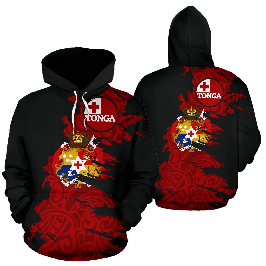Tonga Hoodie Painting Polynesian Hoodie NNK 1205-Apparel-NNK-Hoodie-S-Vibe Cosy™