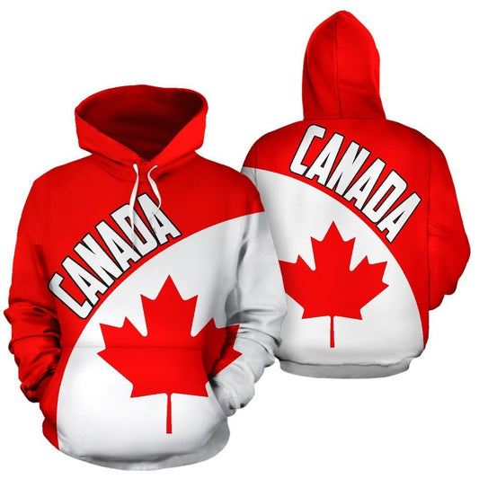 Canada Hoodie Wave Flag PL-Apparel-PL8386-Hoodie-S-Vibe Cosy™