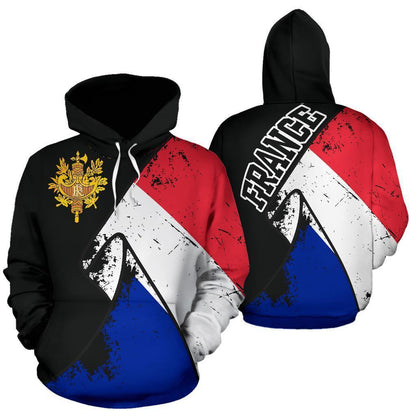 France Special Grunge Flag Hoodie NNK 1306-Apparel-NNK-Hoodie-S-Vibe Cosy™