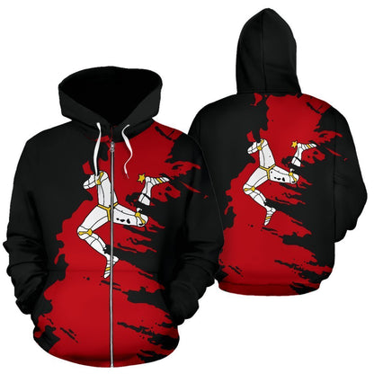 Isles of Man Hoodie Th72-Apparel-HD09-Zip Hoodie-S-Vibe Cosy™