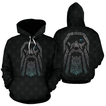 Odin (Wutan) - Viking Valhalla Hoodie A7-ALL OVER PRINT HOODIES (P)-HP Arts-Hoodie-S-Black-Vibe Cosy™