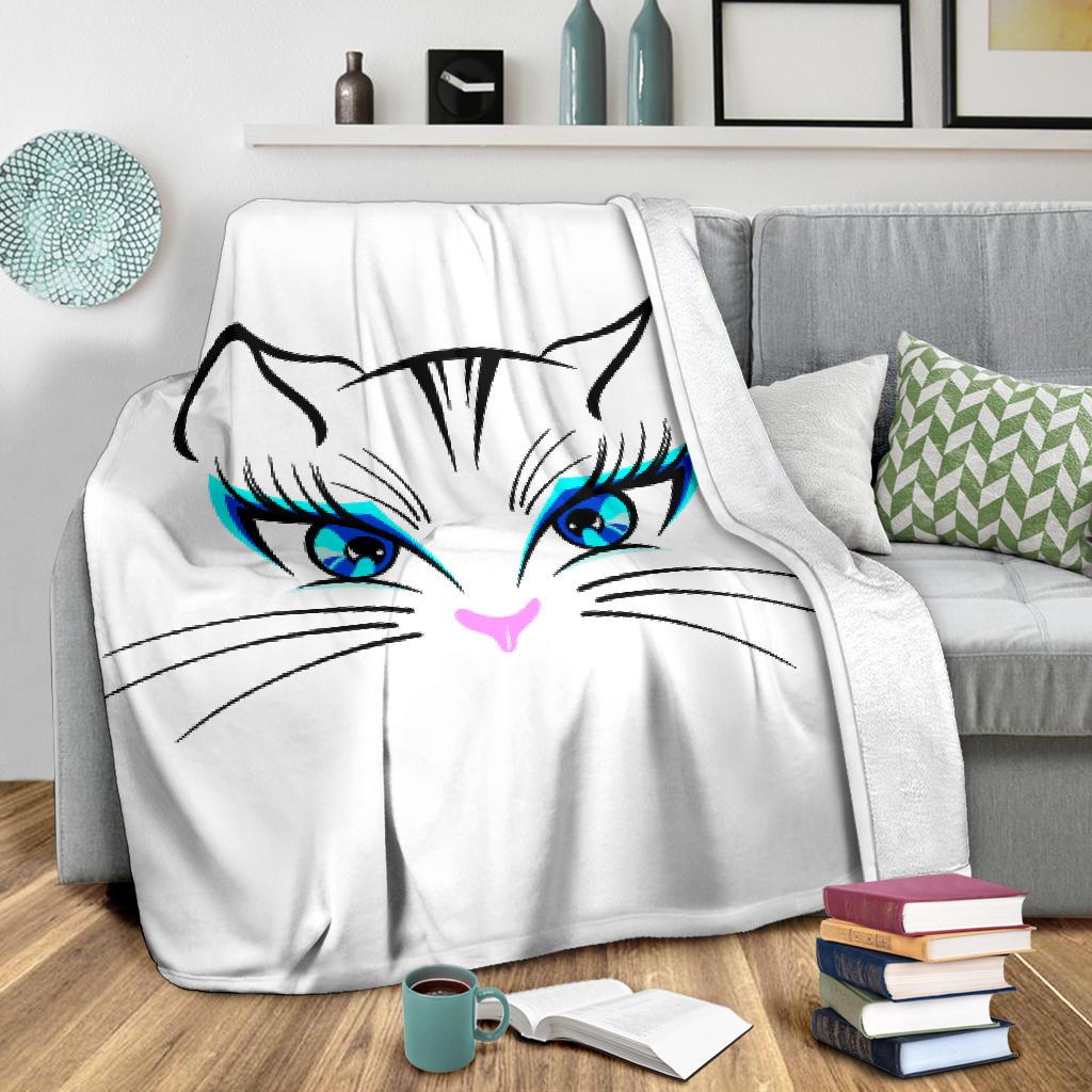 Occhi di Gatta-Amaze Style™-Premium BlanketOcchi di Gatta-Youth (56 x 43 inches / 140 x 110 cm)-Vibe Cosy™