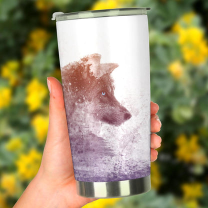 Wolf Tumbler-Amaze Style™-Tumbler - Wolf Tumbler-20oz Large-Vibe Cosy™