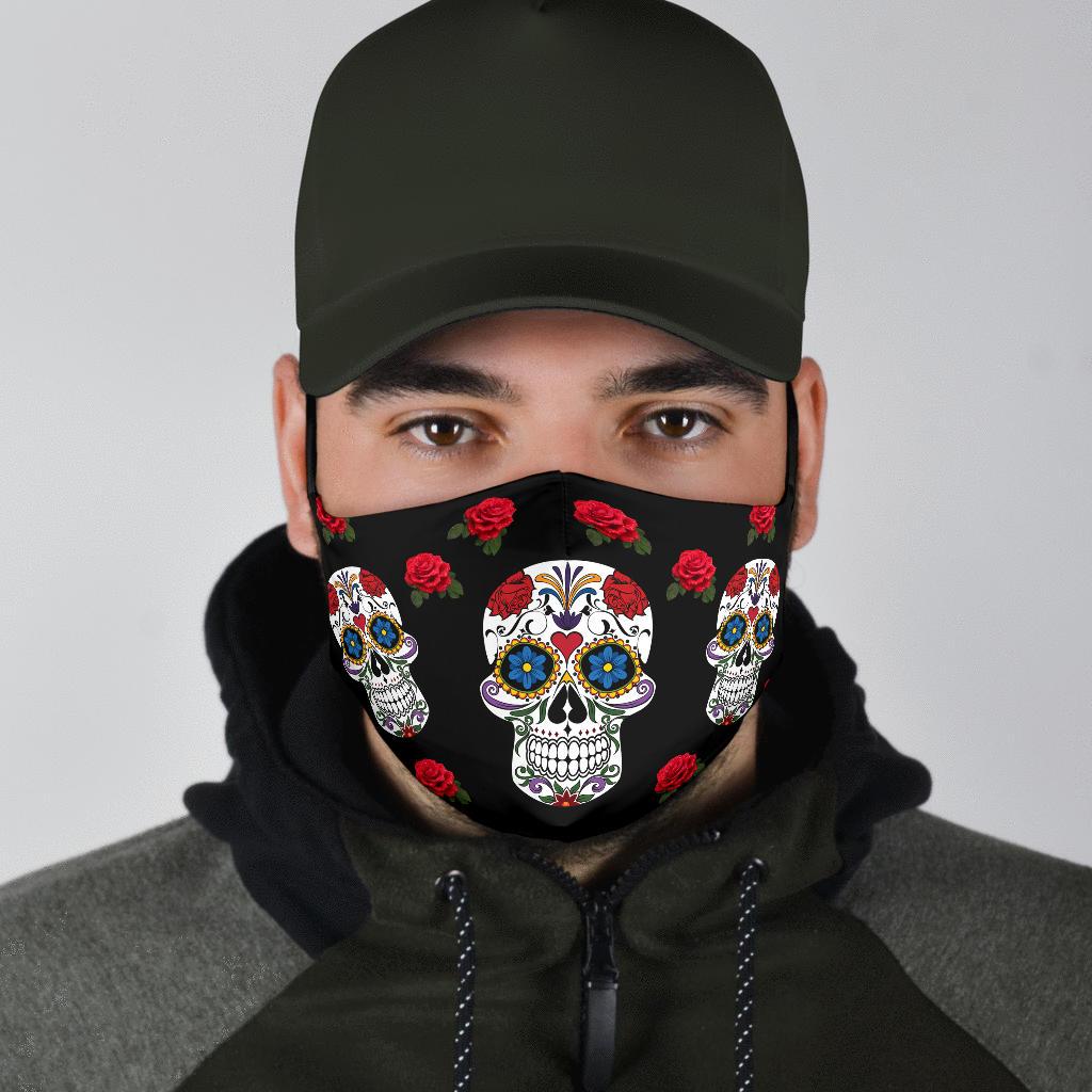 Sugar Skull-Amaze Style™-Face Mask - Sugar Skull-Adult Mask + 2 FREE Filters (Age 13+)-Vibe Cosy™