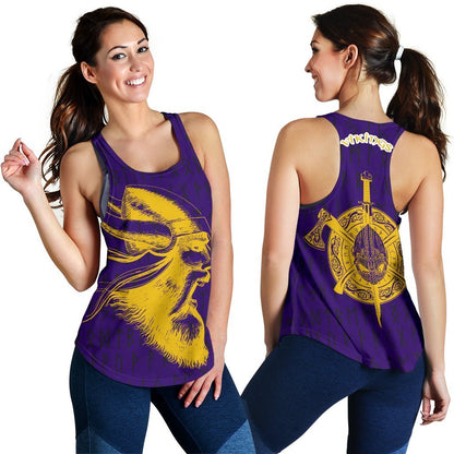 Vikings Warrior™ Women's Tank Top TH75-TANK TOPS-HP Arts-Tank Top-XS-Purple-Vibe Cosy™