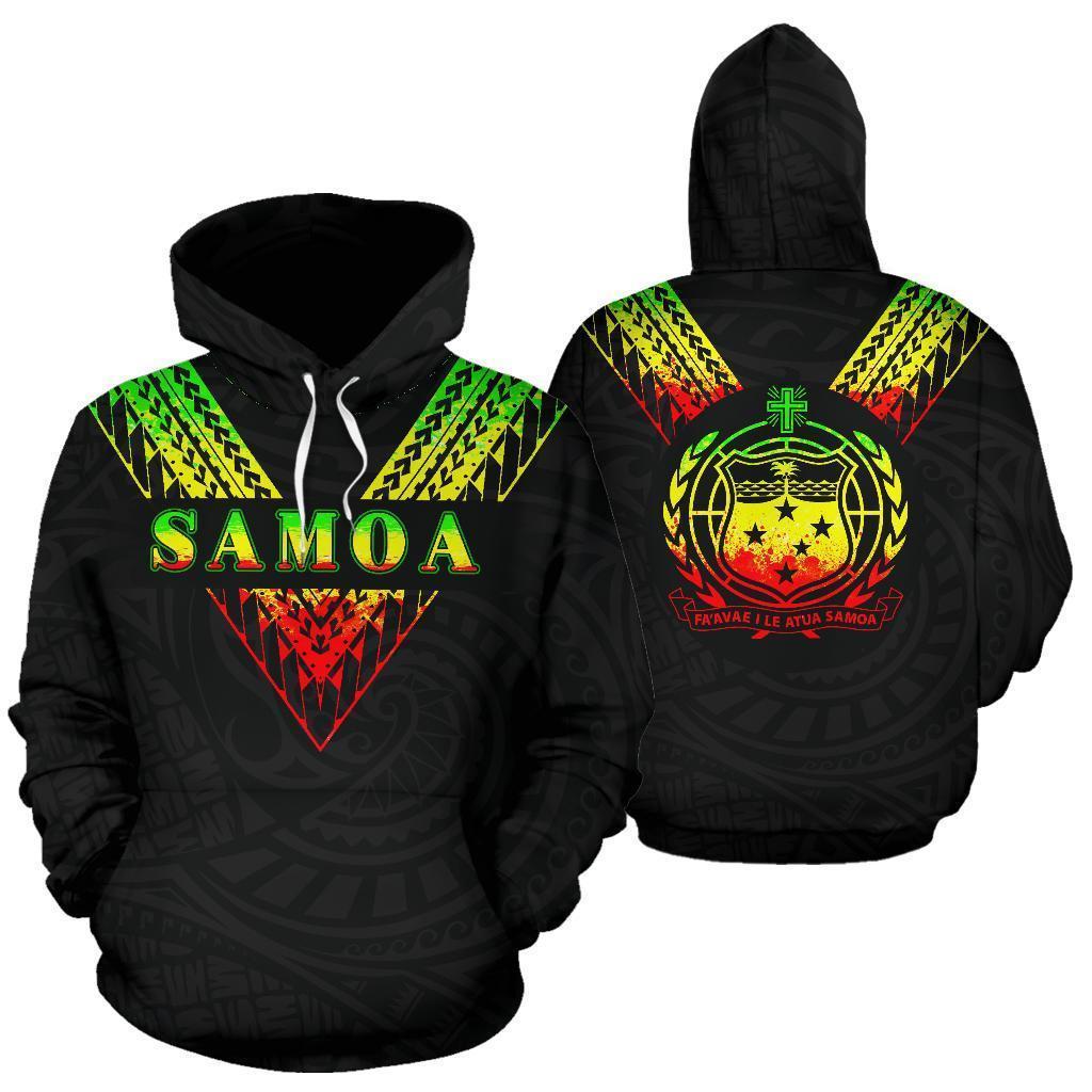 Samoa All Over Hoodie - Reggae Color Sailor Style - BN01-ALL OVER PRINT HOODIES (P)-Phaethon-Hoodie-S-Vibe Cosy™