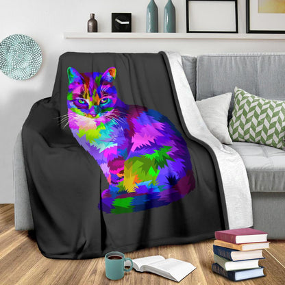 Gatto e Nero-Amaze Style™-Premium BlanketGatto e Nero-Youth (56 x 43 inches / 140 x 110 cm)-Vibe Cosy™