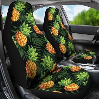 Pineapple Car Seat Covers 09 - AH - TH3-CAR SEAT COVERS-Alohawaii-Car Seat Covers-Universal Fit-White-Vibe Cosy™